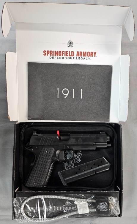 Springfield Armory 1911 Emissary 9mm Luger 5" 9RD PX9229L Rail NO CC FEE!-img-2