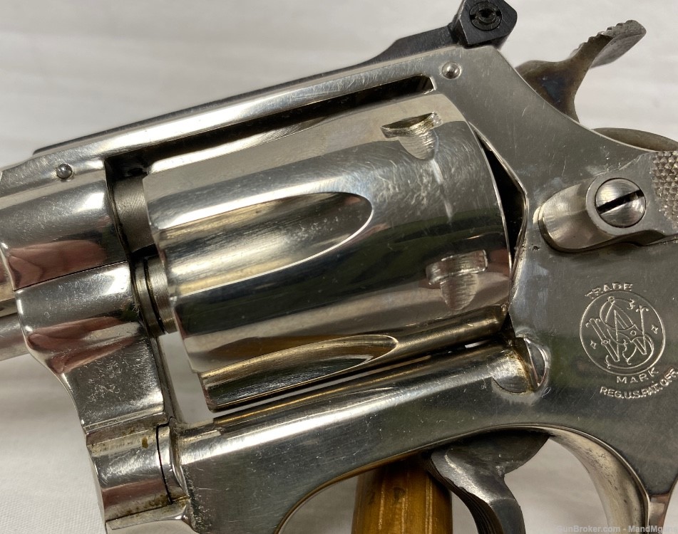 Smith & Wesson Model 34-1 22LR Nickel-img-3