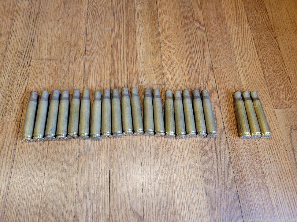 50 BMG Brass, 18 Military, 3 Barrett, 1X Fired-img-0