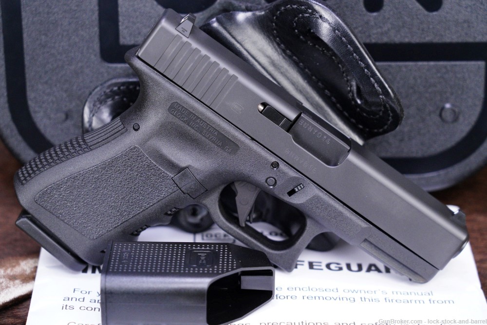 Glock Model 19 G19 Gen 3 9mm 4.02” Striker Fired Semi Auto Pistol, Holster-img-2