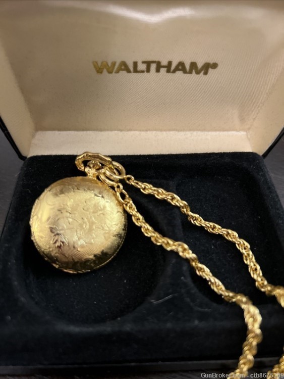 Waltham Ladies Pocket Watch Original Box -img-5