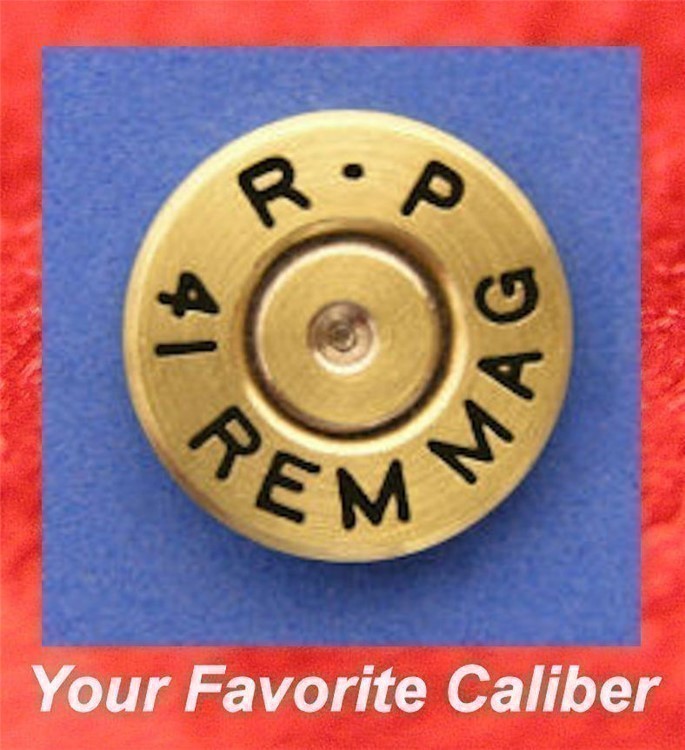 Remington R-P 41 REM MAG Cartridge Hat Pin  Tie Tac  Ammo Bullet-img-3