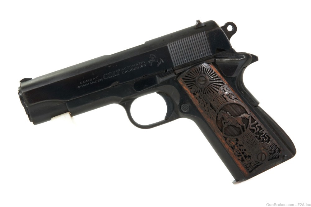Colt Combat Commander .45ACP, Carved Grips-img-1