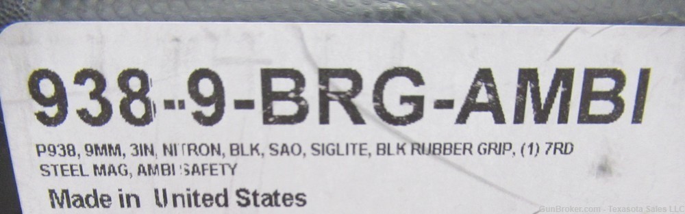 Sig Sauer P938 9mm NEW 938-9-BRG-AMBI-img-1
