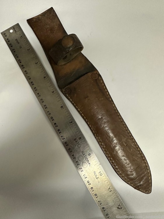 GREEK ARMY LEATHER SCABBARD FOR COMMANDO KNIFE -img-1