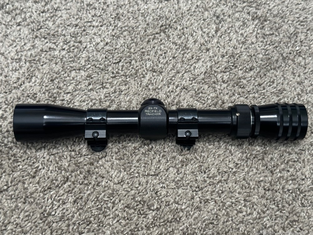 Redfield tracker 2x-7x rifle scope gloss 1” tube duplex vintage -img-0