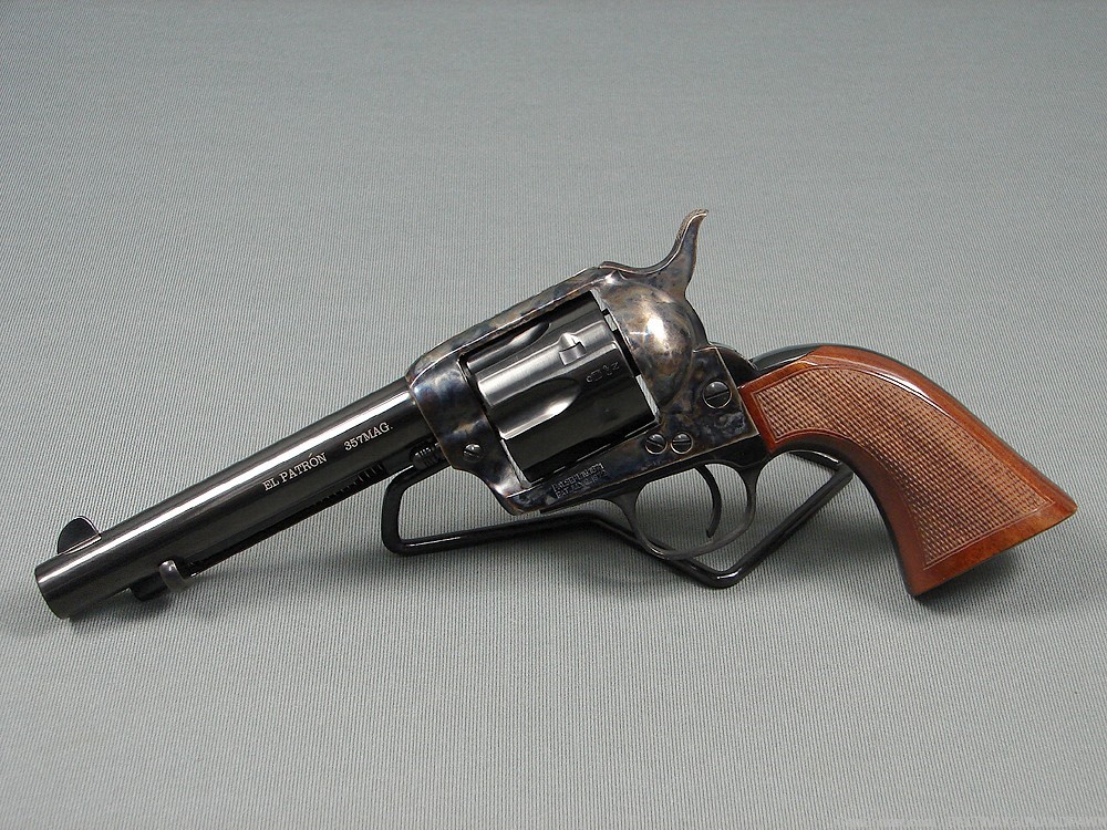 Uberti El Patron 357 Mag 5.5" SA Case Hardened Revolver NICE!-img-0