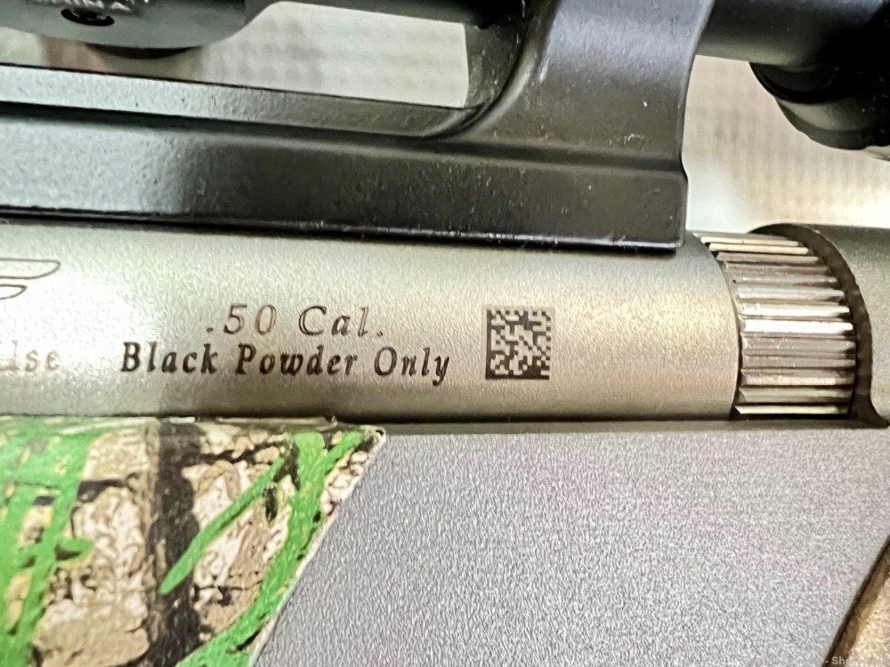 CVA Wolf 50 Caliber Black Powder Rifle With Bushnell Scope-img-15