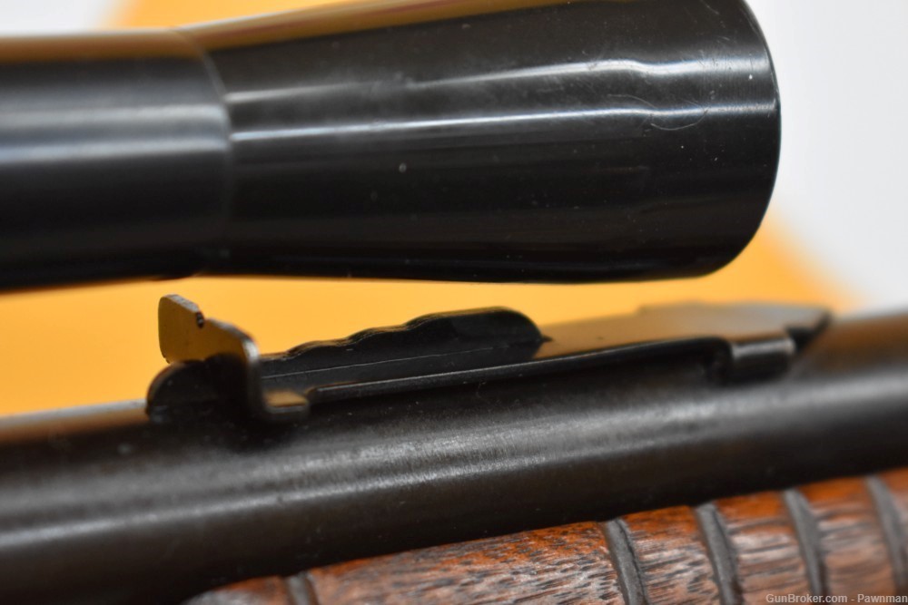 Savage 29B pump-action rifle in 22 S/L/LR w/vintage scope-img-10