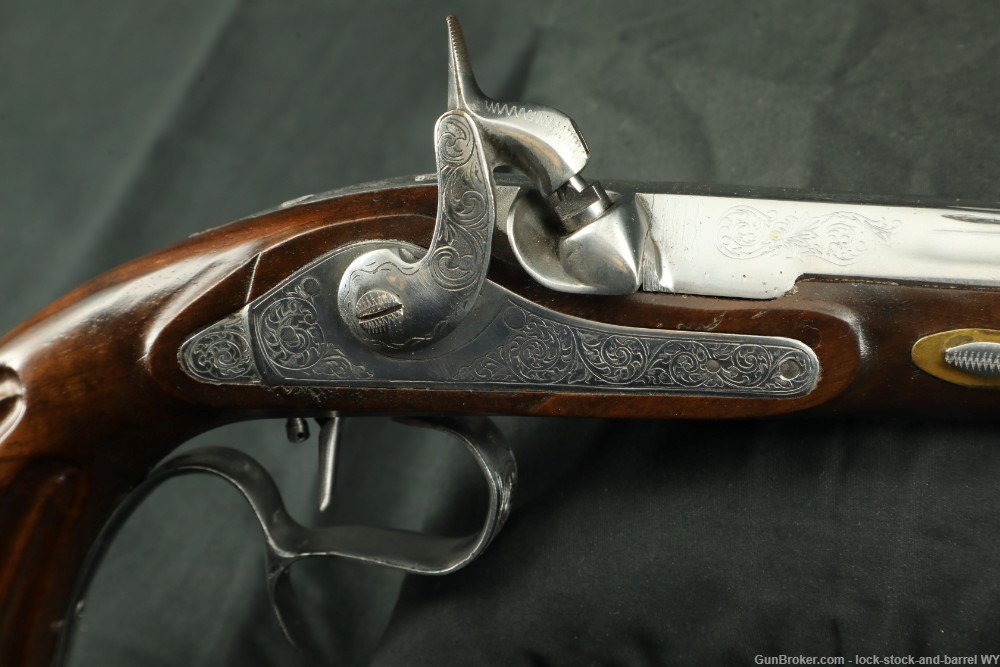 Engraved Spanish Dueling Pistol Pair W/ Accoutrements .44 Cal-img-21