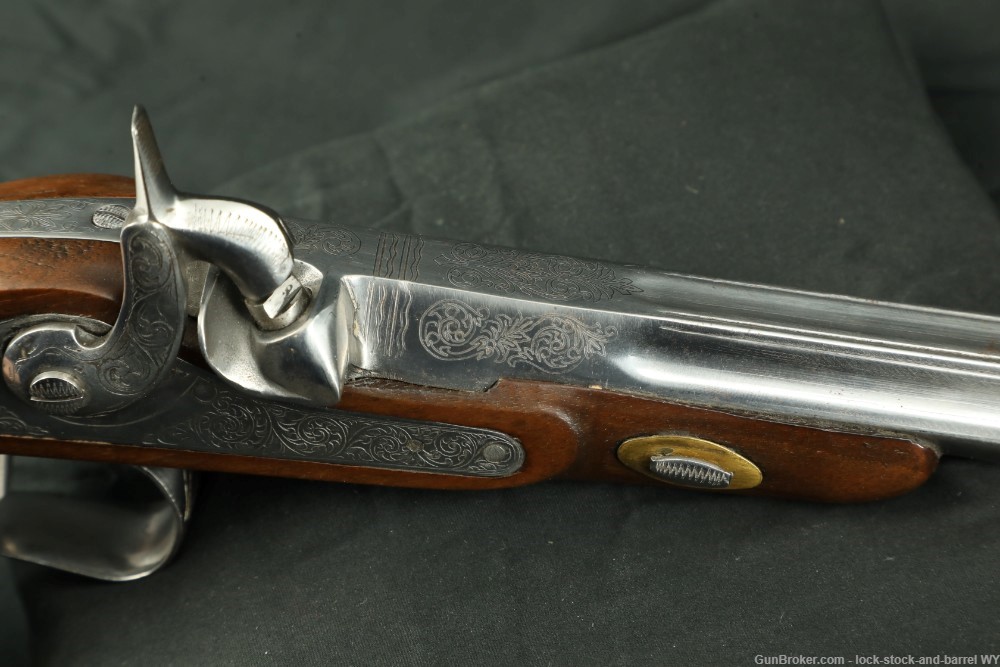 Engraved Spanish Dueling Pistol Pair W/ Accoutrements .44 Cal-img-44