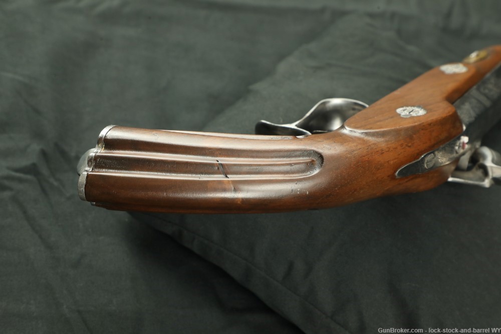 Engraved Spanish Dueling Pistol Pair W/ Accoutrements .44 Cal-img-40