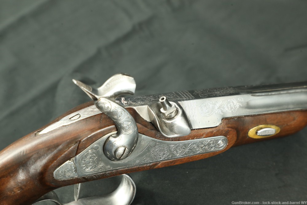 Engraved Spanish Dueling Pistol Pair W/ Accoutrements .44 Cal-img-20