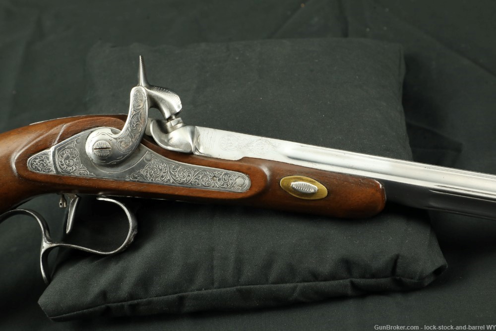 Engraved Spanish Dueling Pistol Pair W/ Accoutrements .44 Cal-img-28