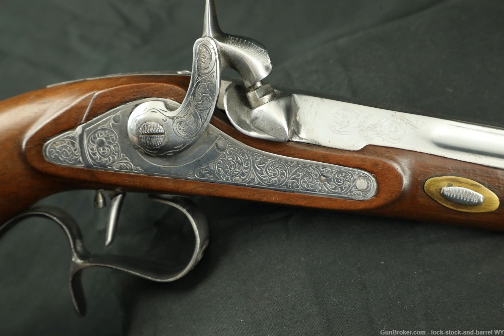 Engraved Spanish Dueling Pistol Pair W/ Accoutrements .44 Cal-img-45