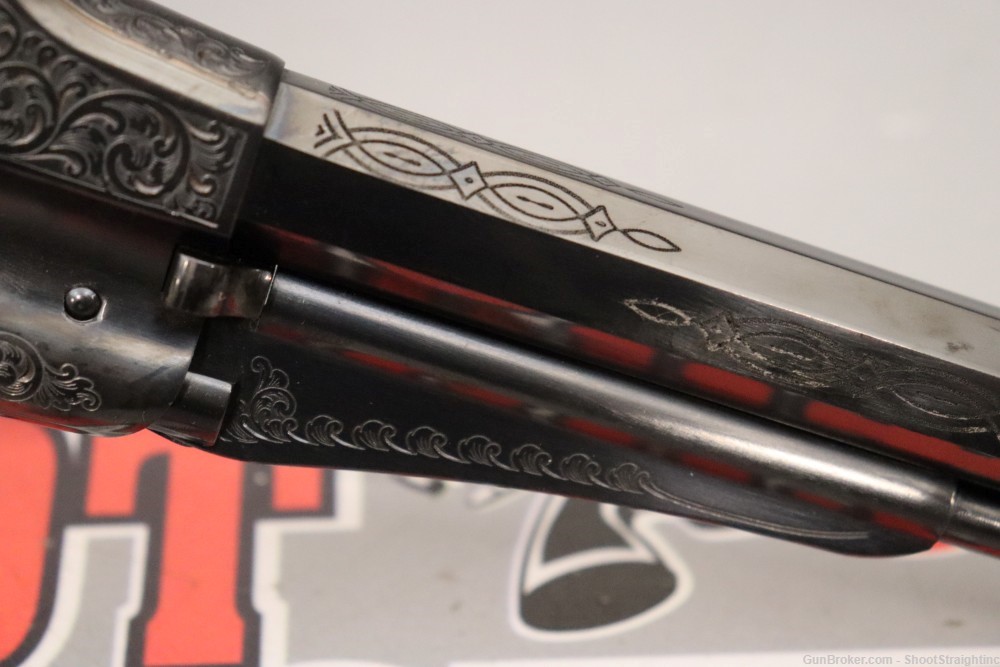 Uberti Black Powder Model 1858 Deluxe Ivory .44CAL 8" - NEW - Broken Grips -img-41
