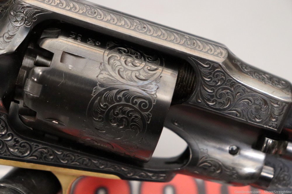 Uberti Black Powder Model 1858 Deluxe Ivory .44CAL 8" - NEW - Broken Grips -img-40