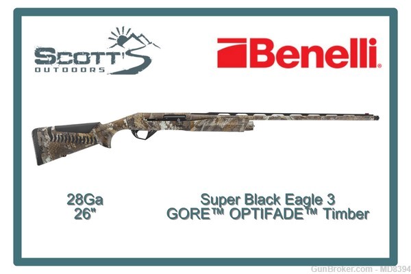 Benelli Super Black Eagle 3 28GA 26" GORE™ OPTIFADE™ Timber-img-0