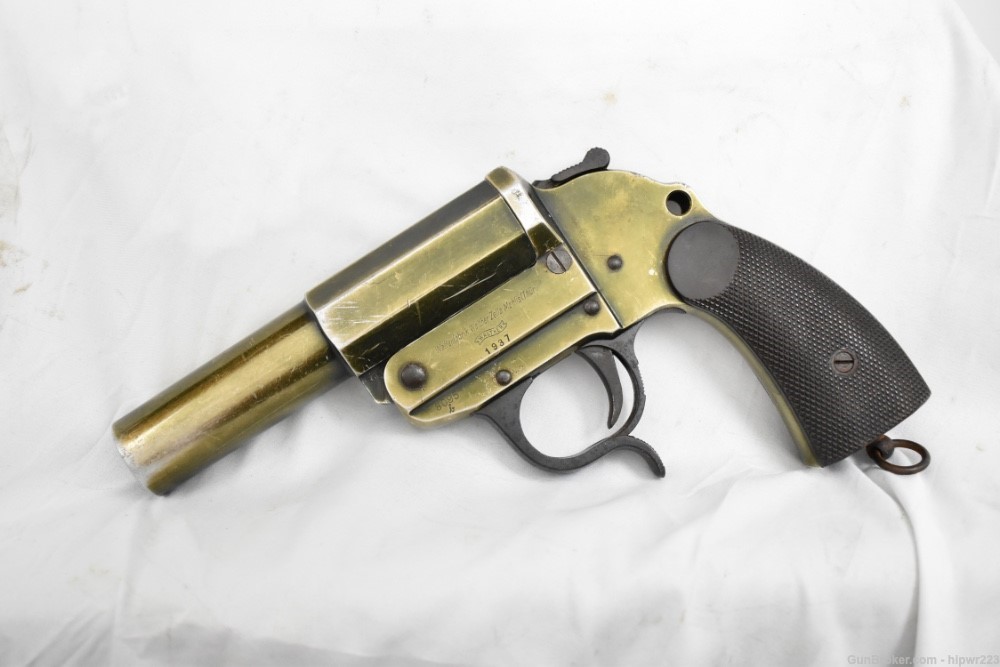 Walther LP34 Flare Pistol WWII made in 1937 matching numbers.  -img-0