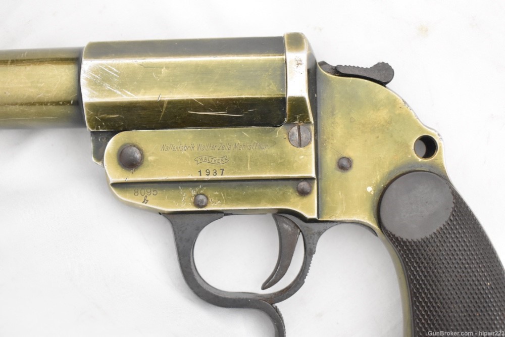 Walther LP34 Flare Pistol WWII made in 1937 matching numbers.  -img-5