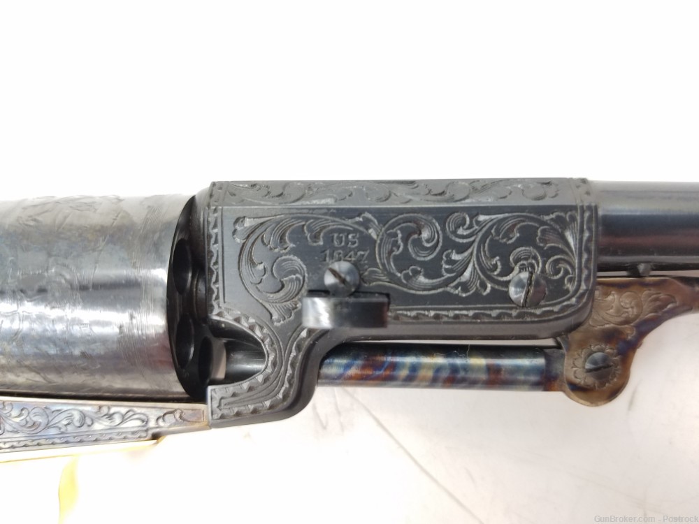 47% scale mini Colt 1847 Walker percussion revolver “Presidential Edition” -img-16