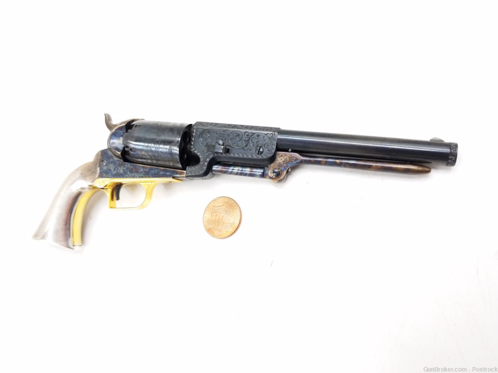 47% scale mini Colt 1847 Walker percussion revolver “Presidential Edition” -img-5