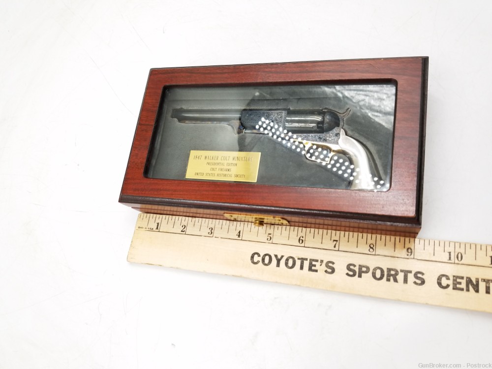 47% scale mini Colt 1847 Walker percussion revolver “Presidential Edition” -img-22