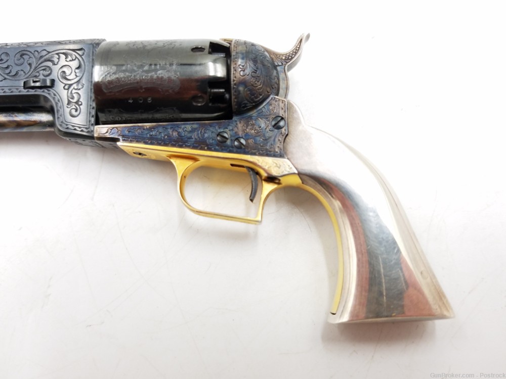 47% scale mini Colt 1847 Walker percussion revolver “Presidential Edition” -img-11