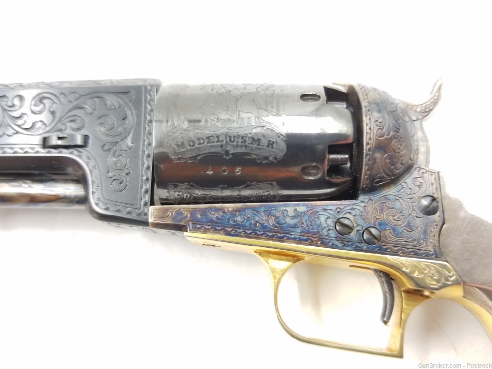 47% scale mini Colt 1847 Walker percussion revolver “Presidential Edition” -img-12