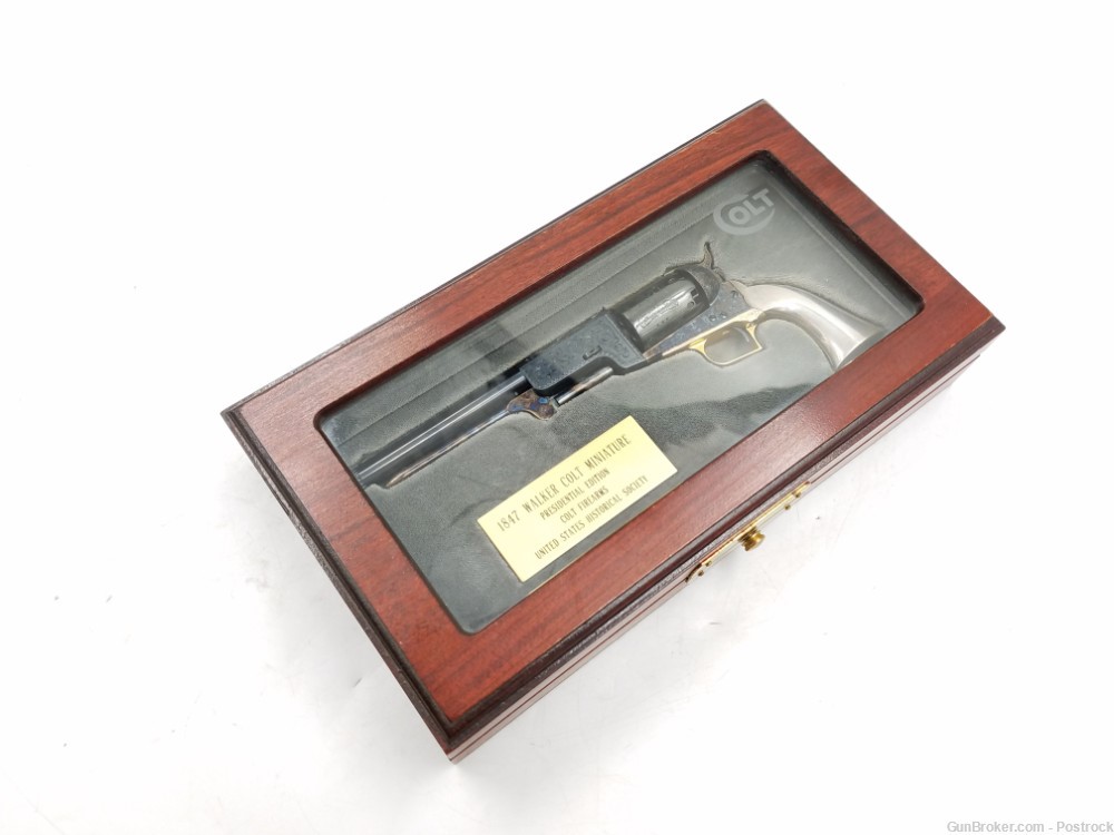 47% scale mini Colt 1847 Walker percussion revolver “Presidential Edition” -img-1