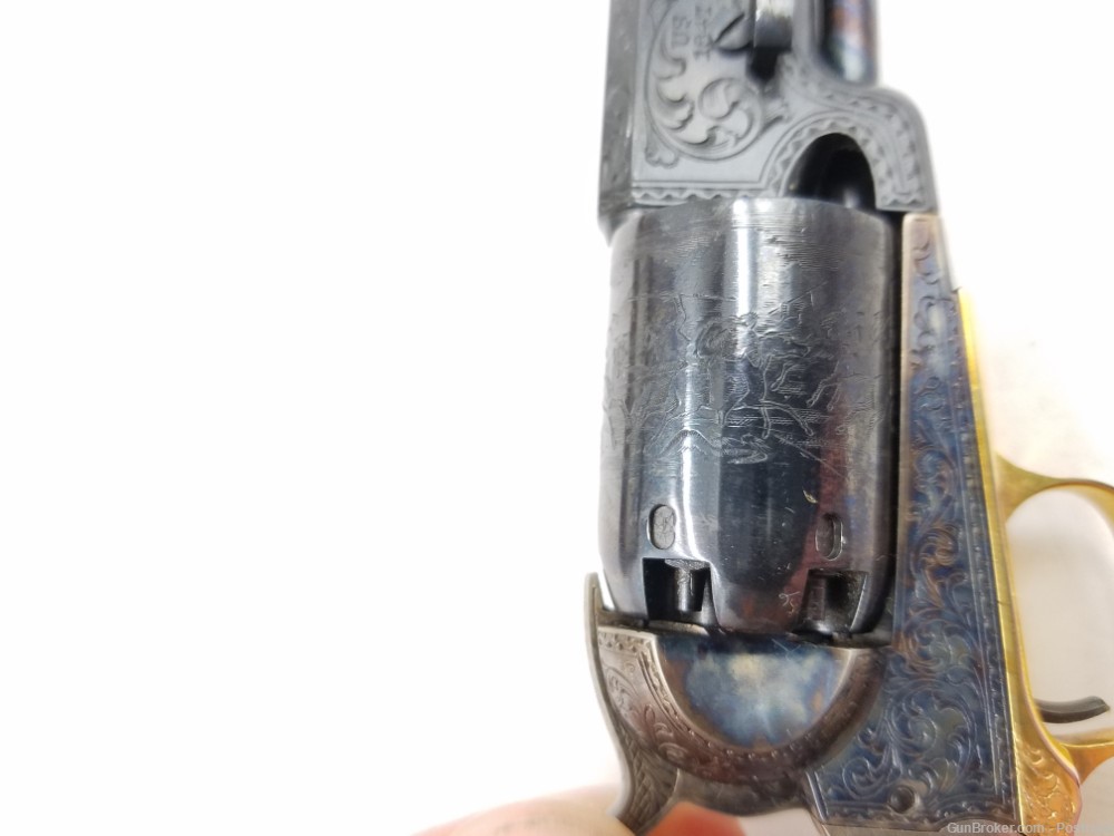 47% scale mini Colt 1847 Walker percussion revolver “Presidential Edition” -img-13