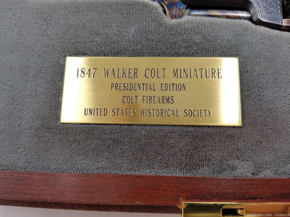 47% scale mini Colt 1847 Walker percussion revolver “Presidential Edition” -img-3