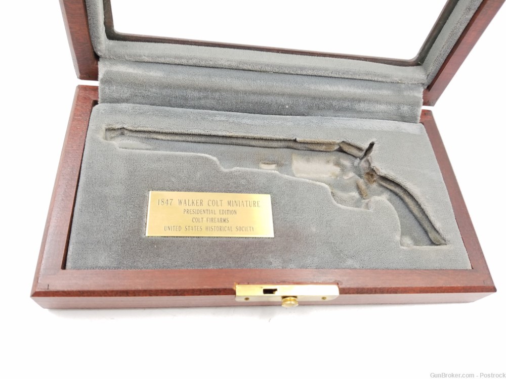 47% scale mini Colt 1847 Walker percussion revolver “Presidential Edition” -img-20