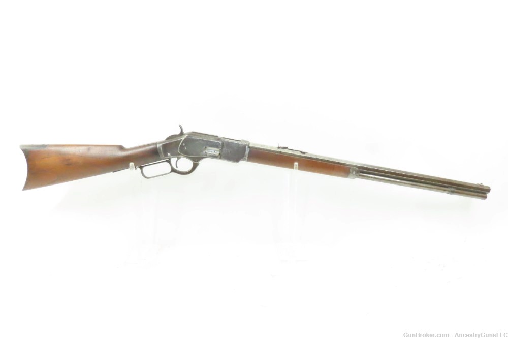 1887 mfr. Antique WINCHESTER M1873 .38-40 WCF Lever Action REPEATING RIFLE -img-15