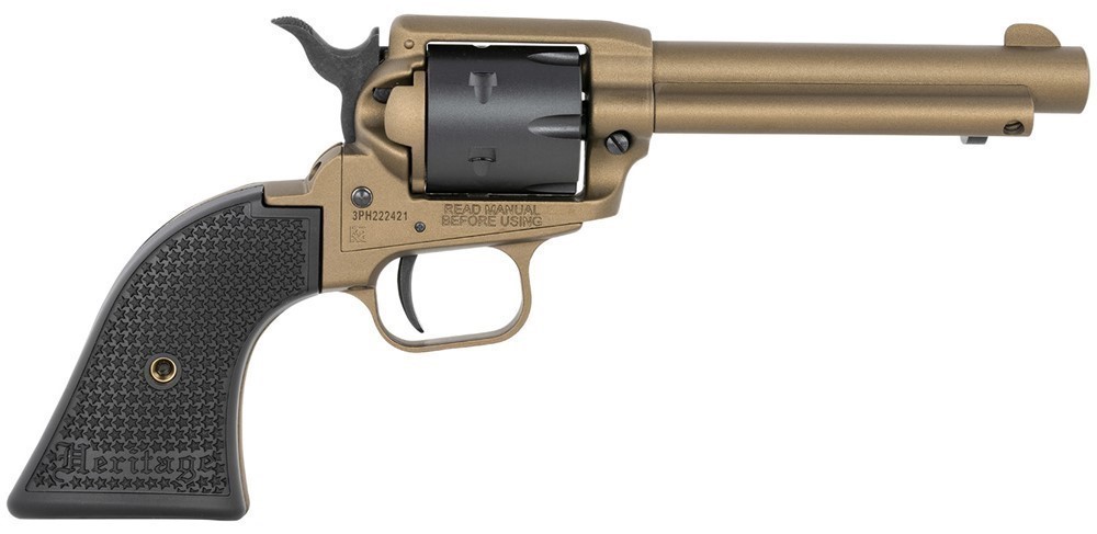 Heritage Mfg Rough Rider 22 LR Revolver 4.75 6 Shot Burnt Bronze Cerakote R-img-0