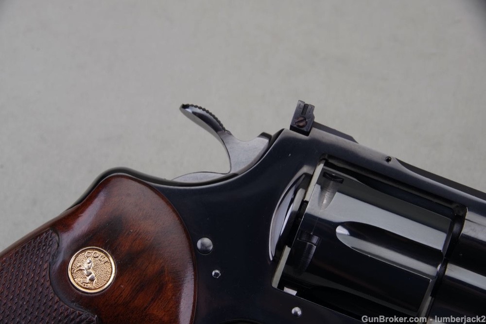 1967 Colt Python 357 Magnum 6'' Royal Blue with Original Box 99%-img-18