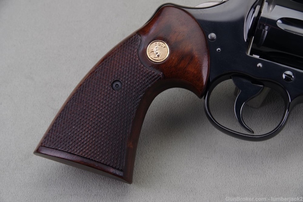 1967 Colt Python 357 Magnum 6'' Royal Blue with Original Box 99%-img-20