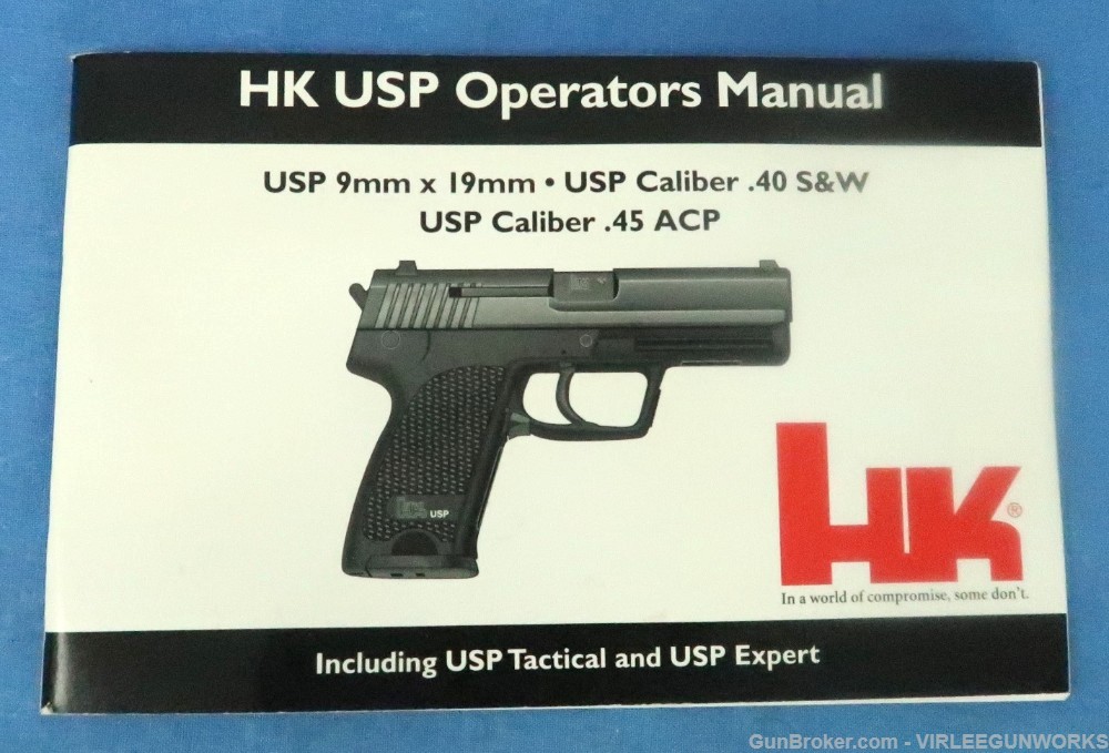 Heckler Koch HK USP Tactical 45 German HK USA Sterling VA Import 2001-img-2