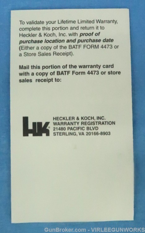 Heckler Koch HK USP Tactical 45 German HK USA Sterling VA Import 2001-img-3