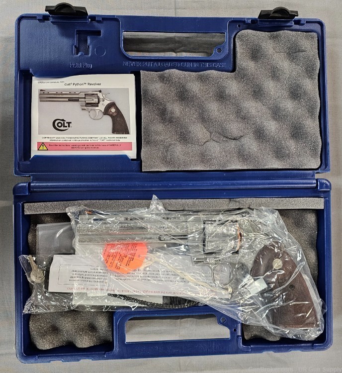 Colt Python 357 Mag 6" 6Rd PYTHONSP6WTS Walnut EXCLUSIVE Engraved NO CC FEE-img-2