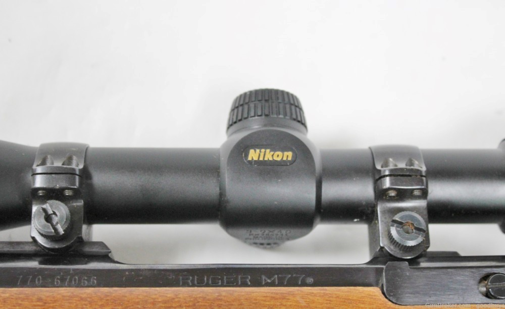 Ruger Tang Safety M77 7mm Rem Mag 24” NIKON 3-9 BDC PENNY SALE MFG 1986-img-21