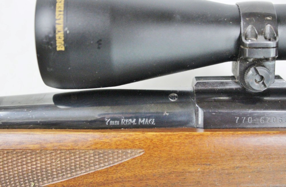 Ruger Tang Safety M77 7mm Rem Mag 24” NIKON 3-9 BDC PENNY SALE MFG 1986-img-23