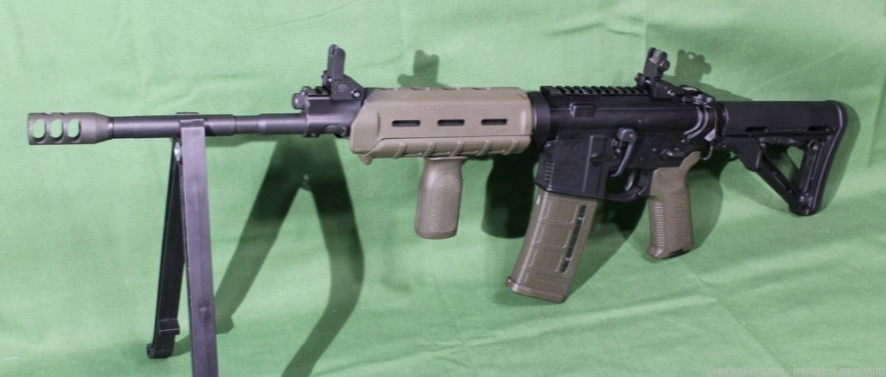 Adams Arms AA-15 AR-15 5.56 Gas Impingement NICE OD Green Furniture-img-2