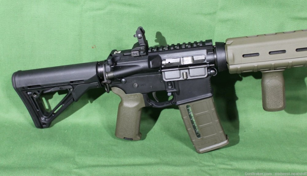Adams Arms AA-15 AR-15 5.56 Gas Impingement NICE OD Green Furniture-img-1