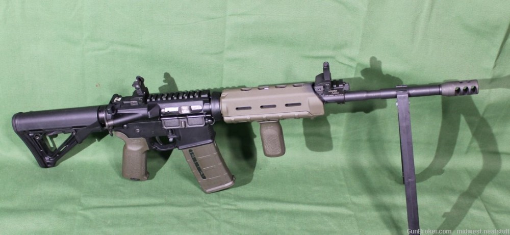Adams Arms AA-15 AR-15 5.56 Gas Impingement NICE OD Green Furniture-img-0
