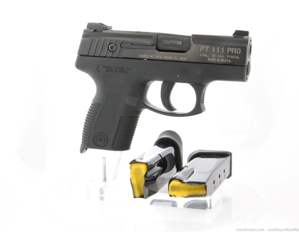 Taurus PT111 Millennium Pro 9mm 12 round Black 12+1 Rounds Polymer Grips -img-2