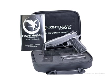 Nighthawk Custom 1911 Fire Hawk Comp Govt 9mm 5" 8+1 Stainless NIB