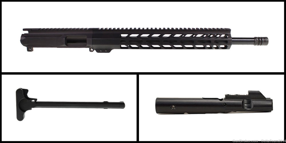 AR15 9mm Rifle Complete Upper - Pistol Caliber Billet Upper Receiver-img-0