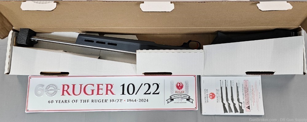 Ruger 10/22 60th Anniversary Collector's 22LR 18.5" 10RD 31260 NO CC FEES! -img-2