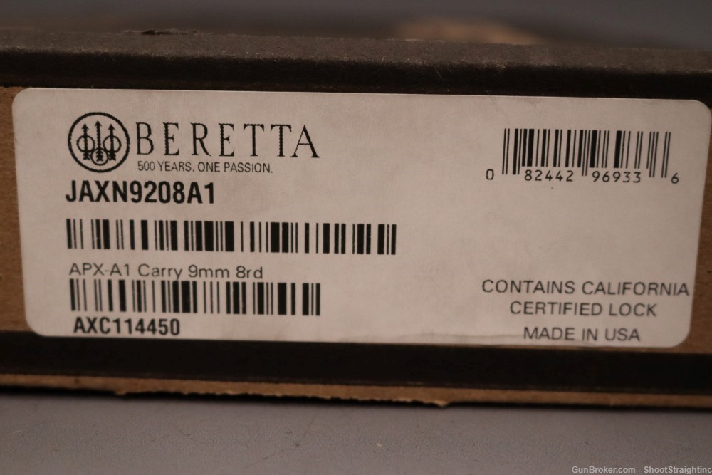 Beretta APX A1 CARRY 9mm 3.00"bbl BLK w/Box-img-1